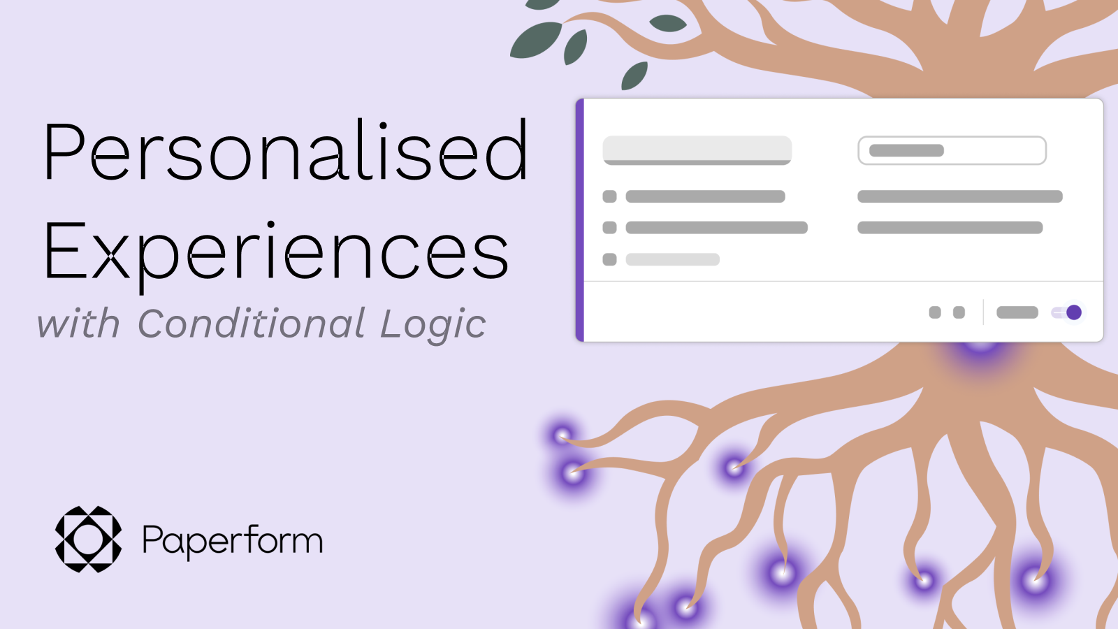 Create personalised experiences: